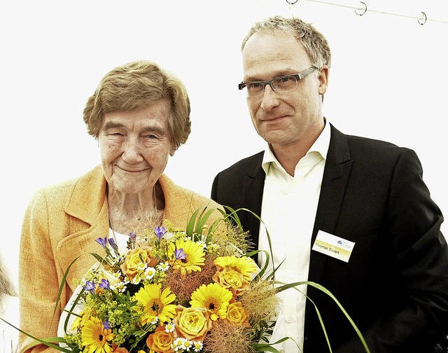 Elisabeith Wlfer, Frau der ersten Stu...e engagierte Arbeit im Haus Denzlingen  | Foto: Markus Zimmermann