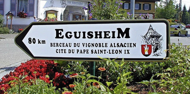 In die Partnerstadt Eguisheim sind es ...hrige Bestehen der Jumelage gefeiert.   | Foto: Archiv-Foto: Dieter Maurer