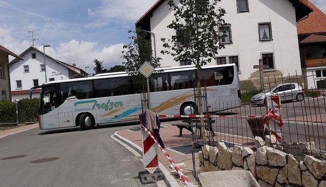 Die Busse knnen knftig vom Busbahnho...uch das Wenden ist problemlos mglich.  | Foto: Wilfried Dieckmann