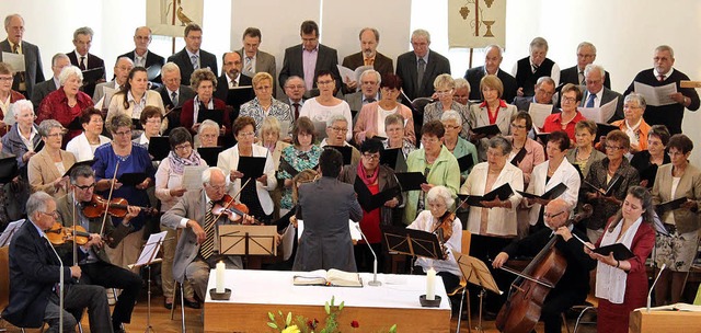 Missa Brevis in F-Dur zur Erffnung: K... und Streicherensemble in Dundenheim.   | Foto: dieter fink