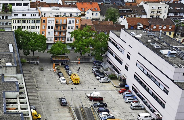 Auf dem Post-Areal treibt der Investor...mer knftig seine Plne allein voran.   | Foto: Nikolaus Trenz