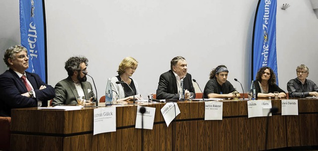 Podiumsdiskussion Flchtlinge  | Foto: Klaus Polkowski