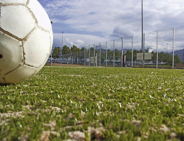 Von echtem Gras kaum zu unterscheiden: der Kunstrasenplatz des PSV Freiburg.   | Foto: Ingo Schneider