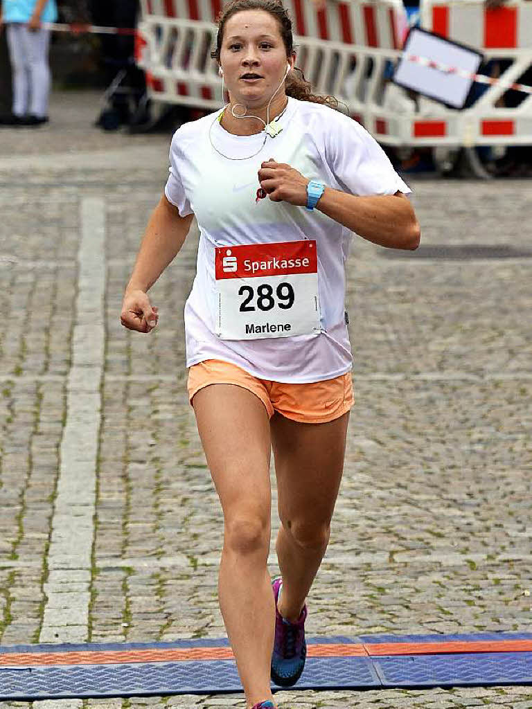 Marlene Bohny aus Emmendingen gewann den Jedermann-Lauf bei den Frauen ber vier Kilometer.