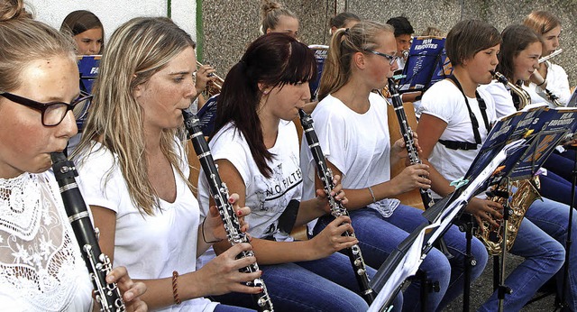 Offen fr Modernes:  das Jugendorchester Kuhbach-Reichenbach   | Foto: HEIDI FSSEL