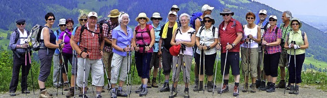 Glcklich und zufrieden: Ein Teil der ...von der Weltcuphtte nach Gunzesried.   | Foto: ZVG