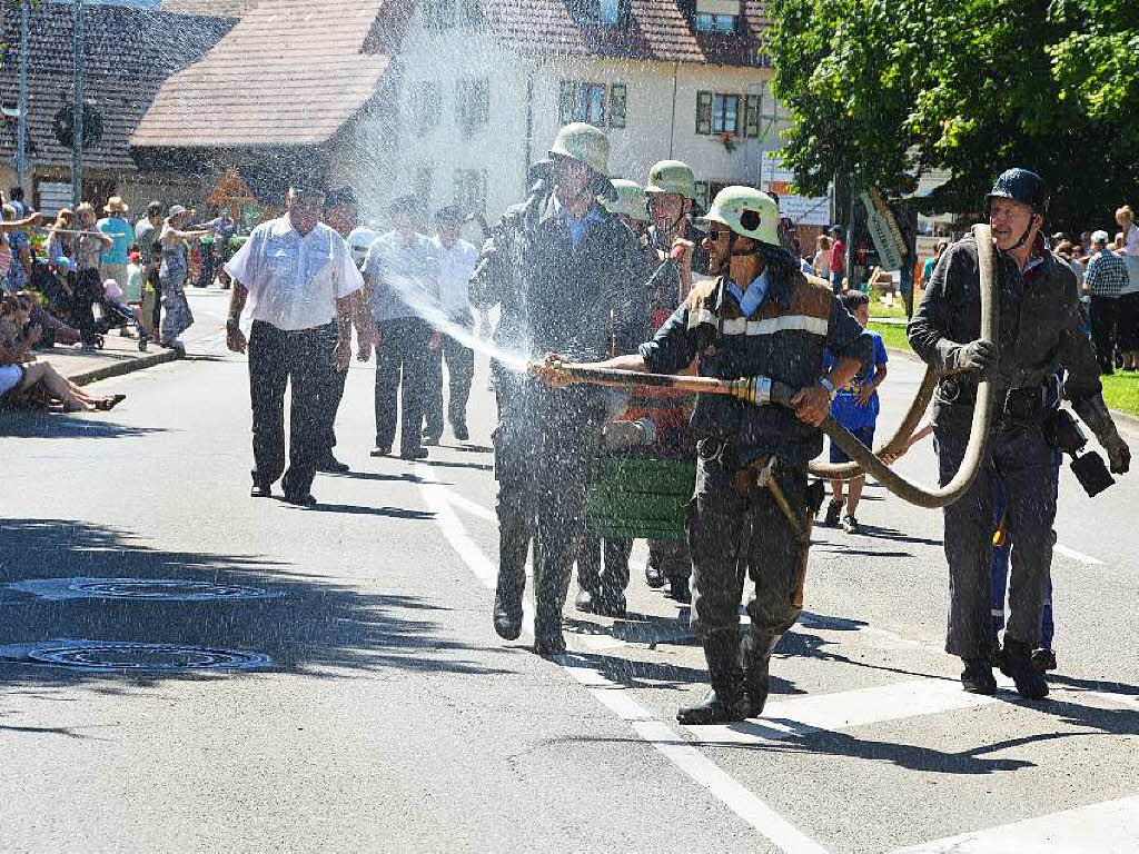 Festumzug und Fest aus Anlass 150 Jahre Feuerwehr Kirchhofen und Ehrenstetten, 40 Jahre Feuerwehr Ehrenkirchen