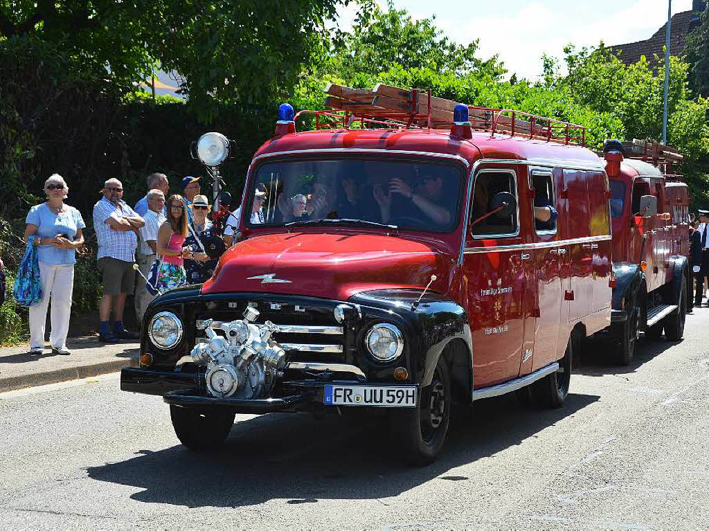 Hisotrisches Fahrzeug der Feuerwehr Staufen