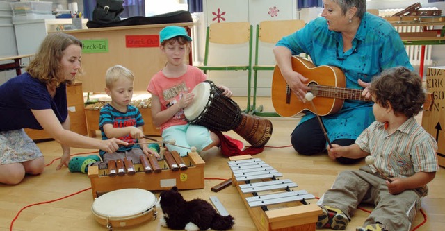 Schon fr die  Kleinsten wartet  die Musikschule mit eigenen Angeboten auf.   | Foto: OUNAS-KRUSEL