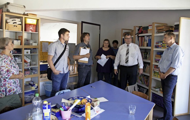 Erste Nutzung im neuen Kinderhaus: Die...ten Wochen der Nutzung zu besichtigen.  | Foto: Ilona Hge