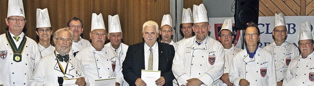 Konrad Hurter, Franz Bockstaller, Sieg...nd Wolfgang Kutscher nach der Ehrung.   | Foto: Stefan Pichler