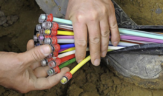 Glasfaser kommt, und es wird hchste Zeit.   | Foto: DPA