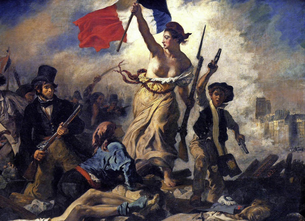 Die Freiheit, wie Eugène Delacroix sie 1830 gemalt hat.   | Foto: BZ