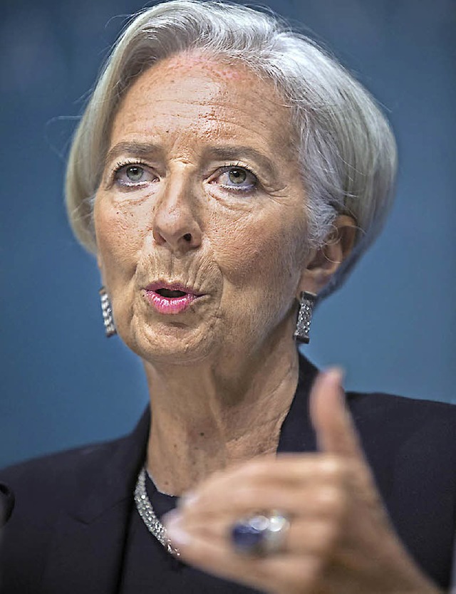 IWF-Chefin Lagarde wird wohl vergeblich auf Geld warten.   | Foto: dpa