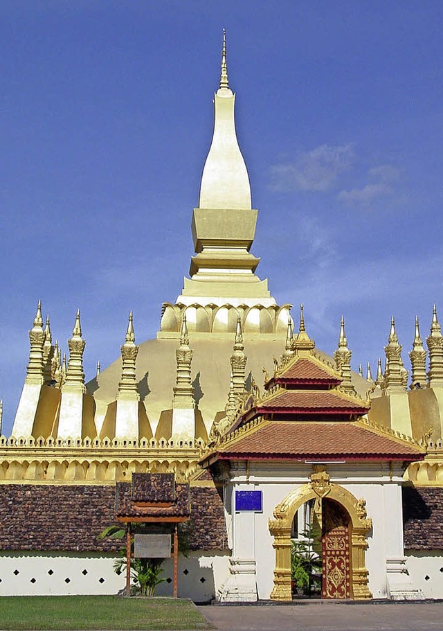 That Luang:  einer der  touristischen Hhepunkt  in Vientiane   | Foto: dpa