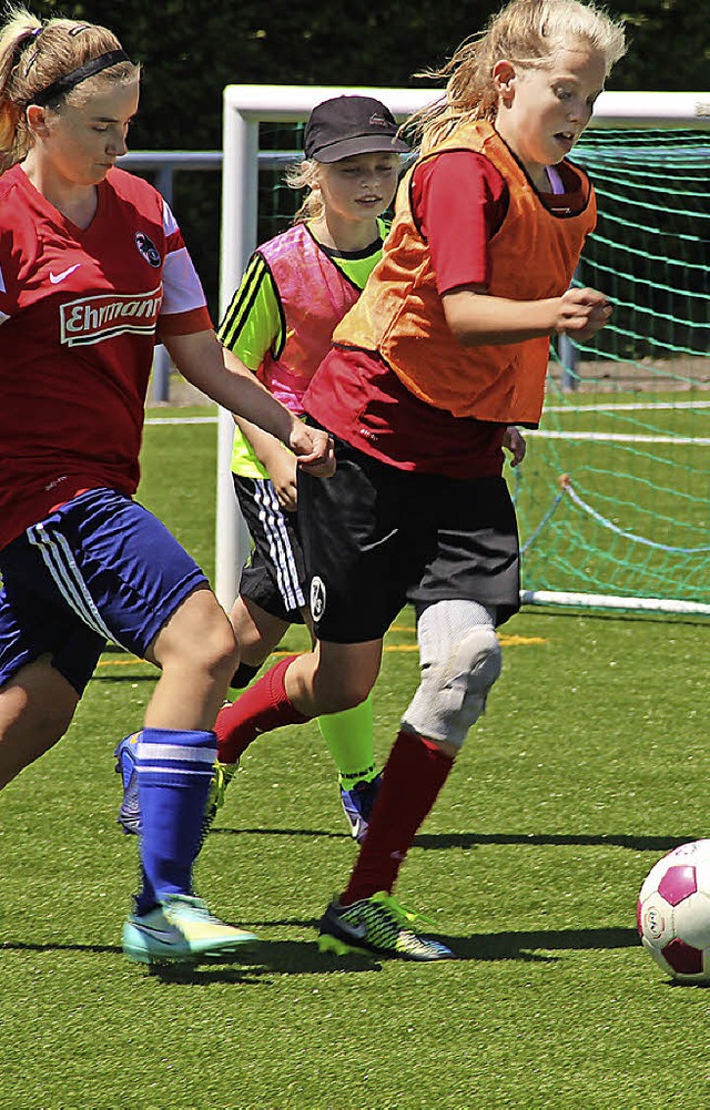 Mdchenfuball beim SVS stand hoch im Kurs.   | Foto: Monika Weber