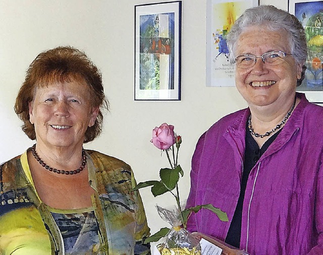 Johanna Schubring (links) mit Referentin Dorothea Schaupp   | Foto: klaus brust
