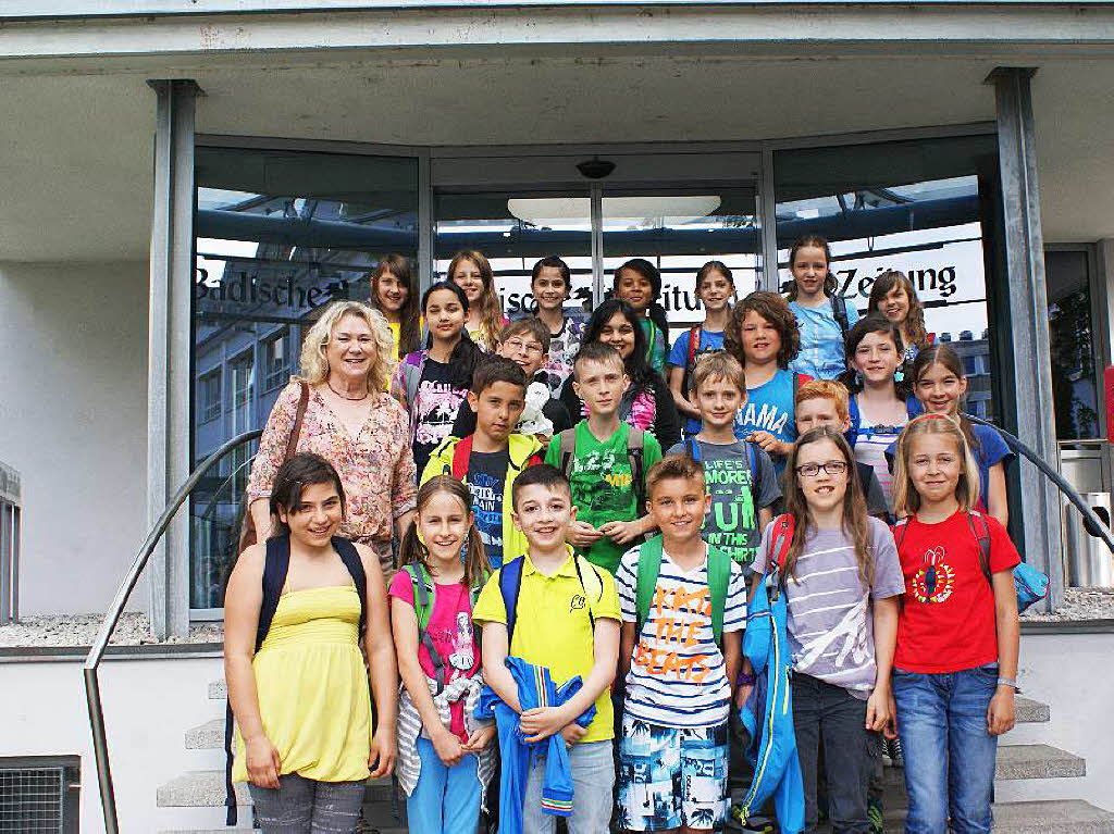 Die Klasse 4 der Grundschule Farnau