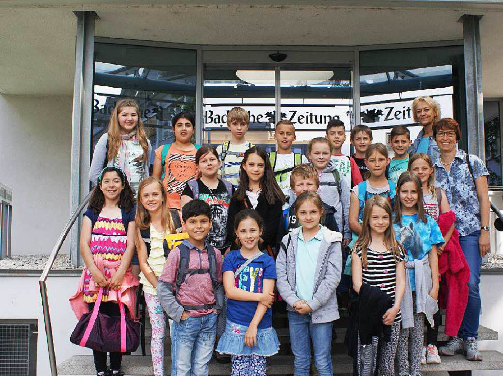 Die Klasse 4 der Grundschule Farnau