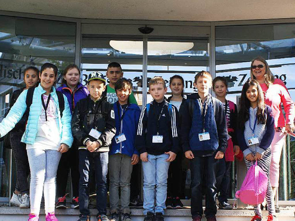 Die Klasse 4b der Rheinschule Weil am Rhein