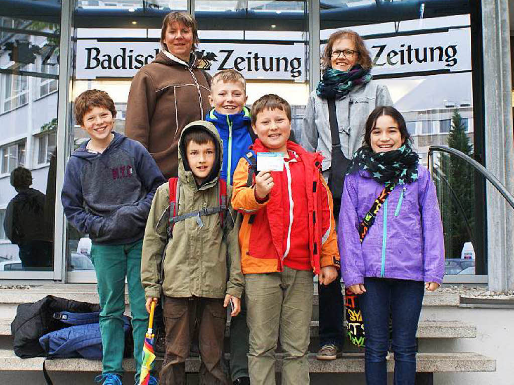 Die Klasse 4 der Grundschule Emmendingen-Wasser