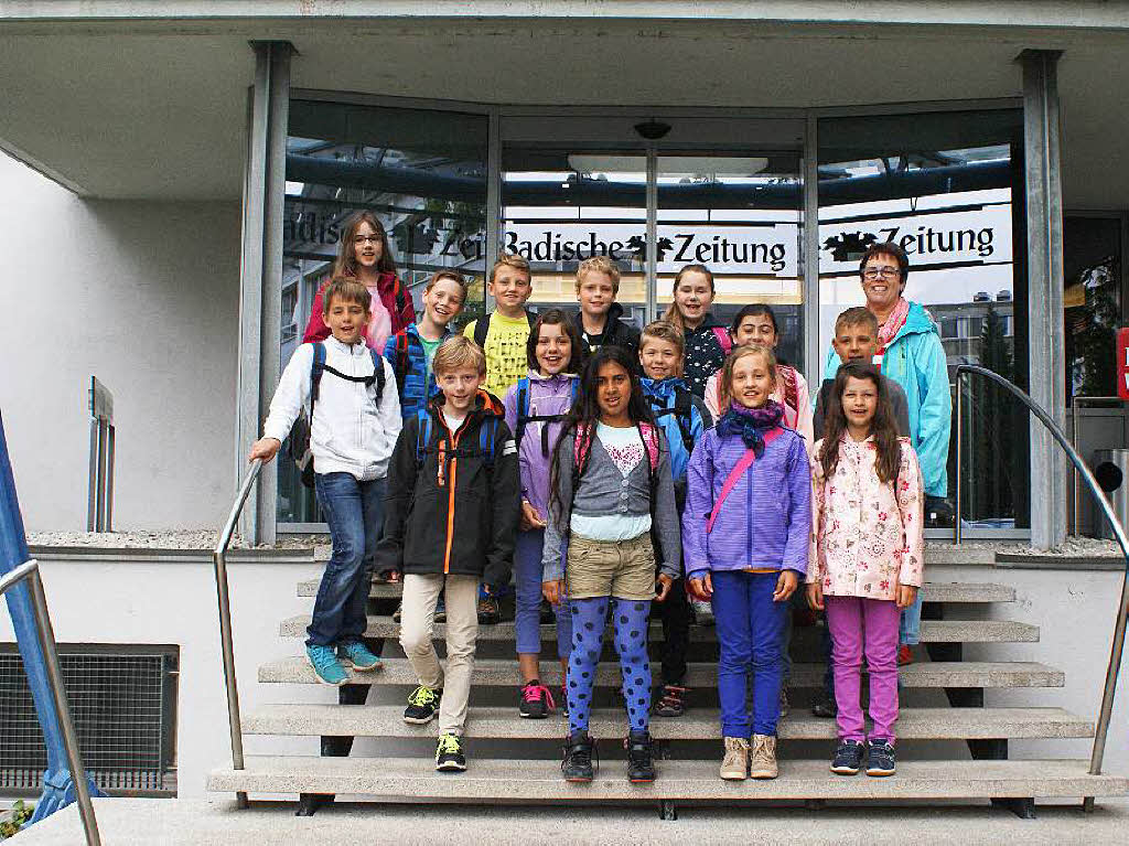 Die Klasse 4a der Schwarzenbergschule Waldkirch