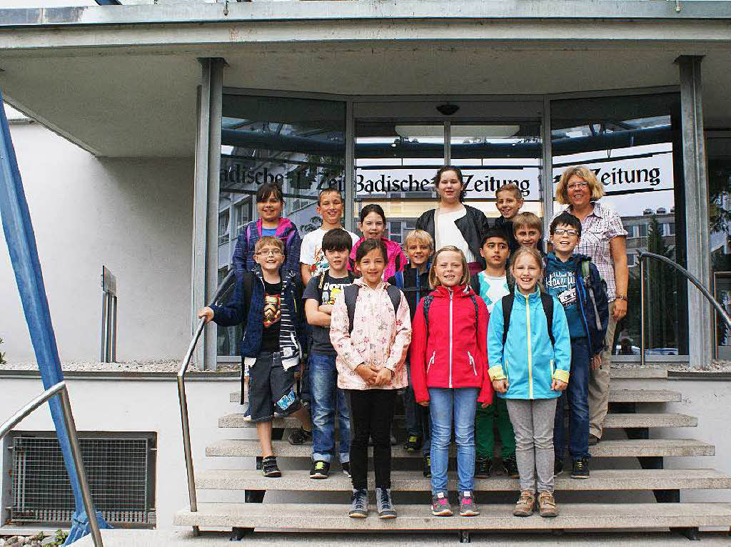 Die Klasse 4b der Grundschule Lahr-Reichenbach