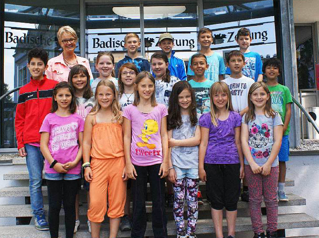 Die Klasse 4a der Rheinauengrundschule Sasbach