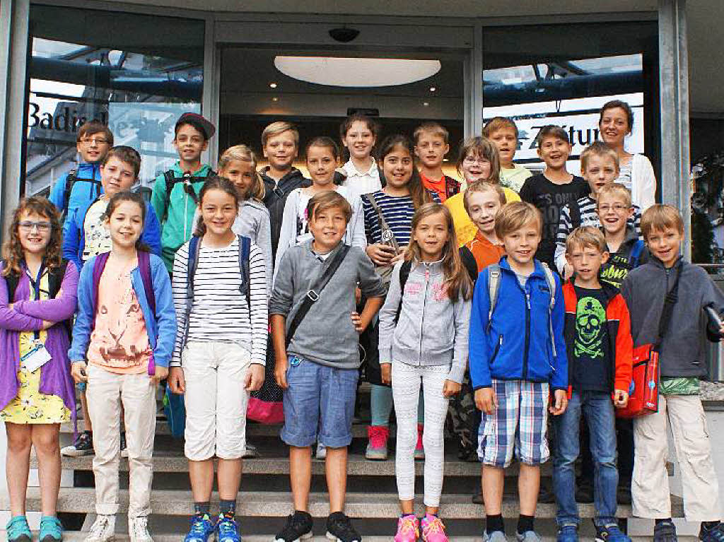 Die Klasse 4 der Johann-Peter-Hebel Grundschule Teningen