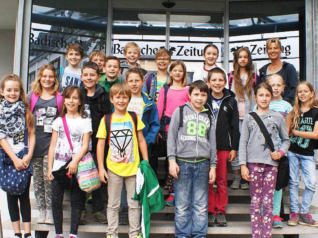Die Klasse 4 der Ferdinand-Ruska-Schule Kappel-Grafenhausen