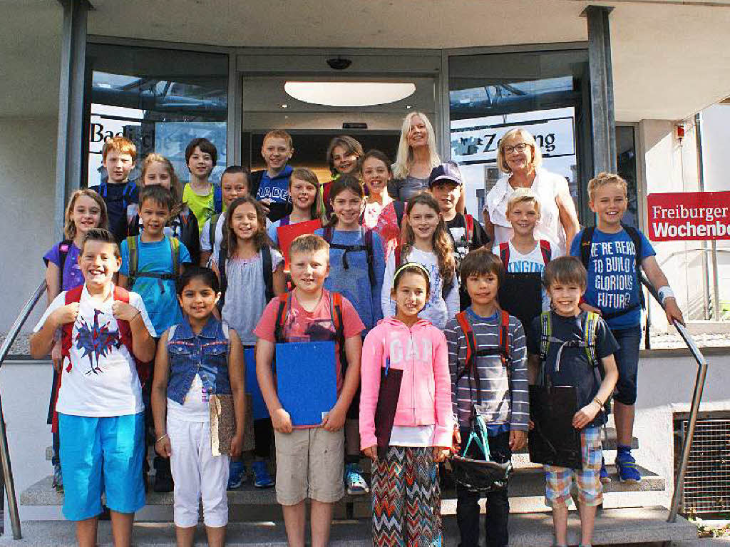Die Klasse 4b der Silberbergschule Bahlingen
