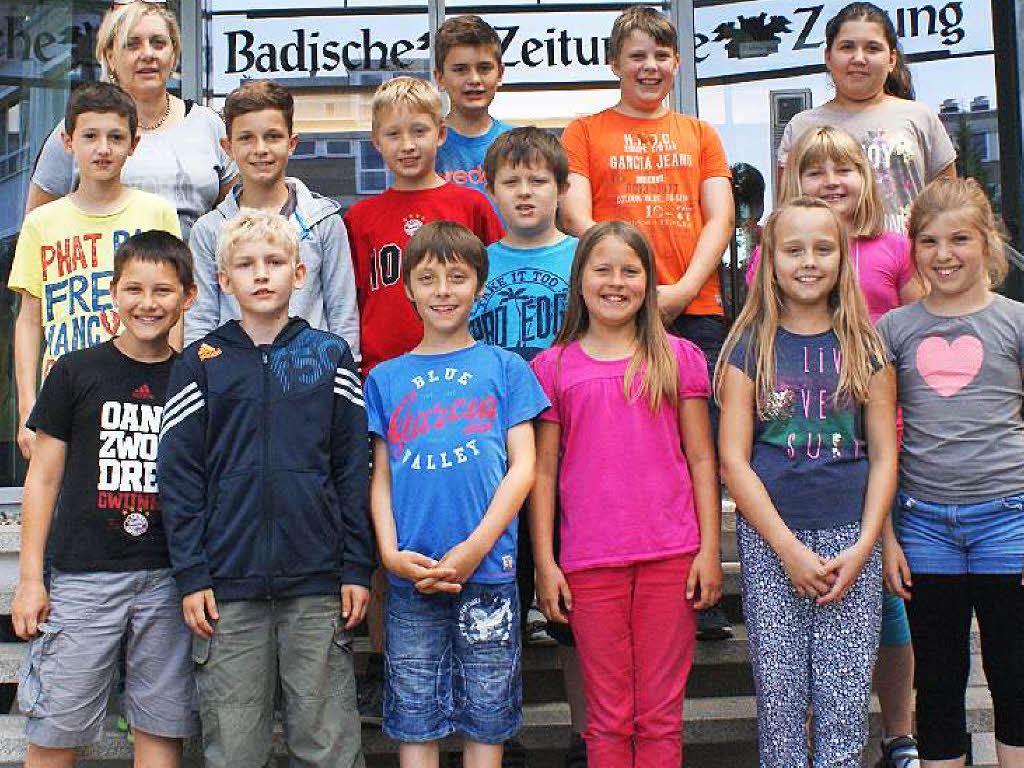 Die Klasse 4b der Rheinauengrundschule Sasbach