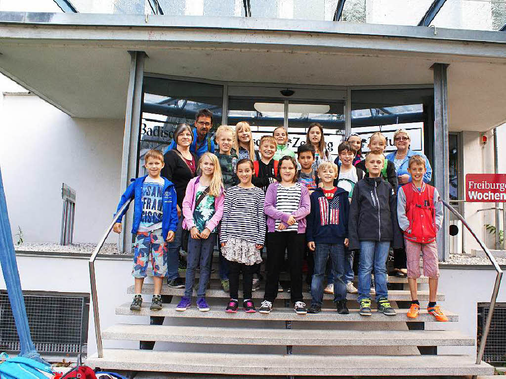Die Klasse 4 der Grundschule Wiechs