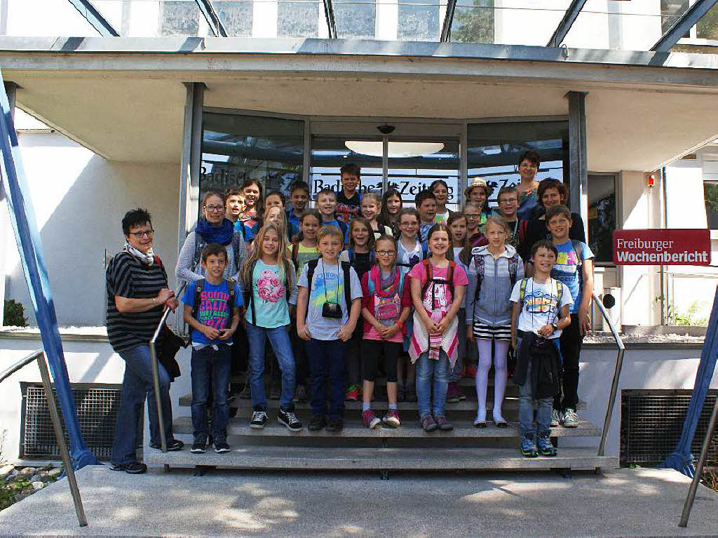 Die Klasse 4 der Grundschule Simonswald