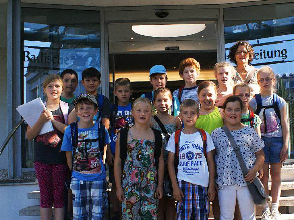 Die Klasse 4a der Grundschule Lahr-Sulz