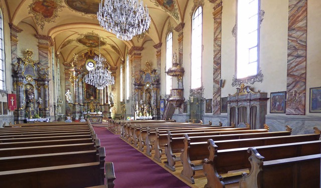 In der Niederschopfheimer Kirche  wurd...cke befindet sich eine Ringschleife.   | Foto: Frank Leonhardt