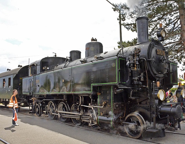 Die Loks der Kandertalbahn haben dieses Wochenende besonders viel zu tun.   | Foto: nn