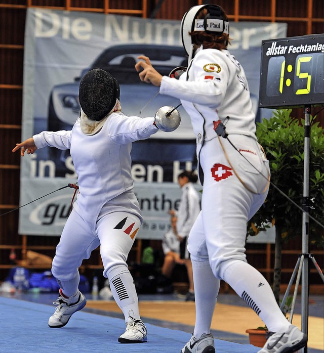 Gewann vor vier Jahren in Rheinfelden ... im Finale: Swantje Hauschild (hinten)  | Foto: Schn