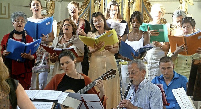 Das Mechaje Ensemble Basel beeindruckt...Konzert im Rahmen der Entente Florale.  | Foto: Roswitha Frey