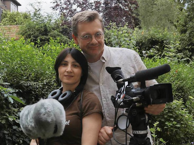 Filmemacherpaar Eka Papiashvili und Carsten Bhnke   | Foto: Maier