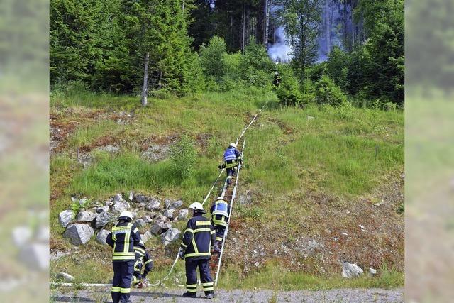 Brand beim Campingplatz