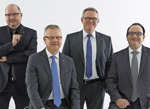 Der neue Vorstand der Sto SE &amp; Co....er, Gert Stotmeister und Rolf Whrle.   | Foto: Sto
