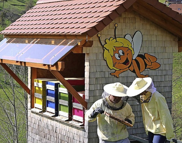 Das Bienenwohl im Blick: Der Imkervere...tag zu einem informativen Besuch ein.   | Foto: Hans-Jrgen Hege