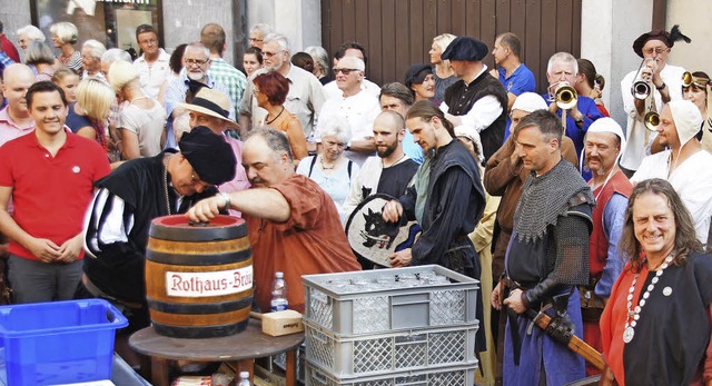 Historisches Stadtfest in Kenzingen: M...nd der erste von drei Tagen Stadtfest.  | Foto: Ilona Hge