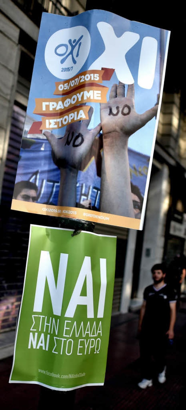 Befrworter und Gegner machen vor dem Referendum mobil.  | Foto: afp