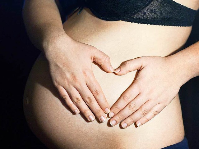 Schwangere kurz vor der Entbindung  | Foto: dpa
