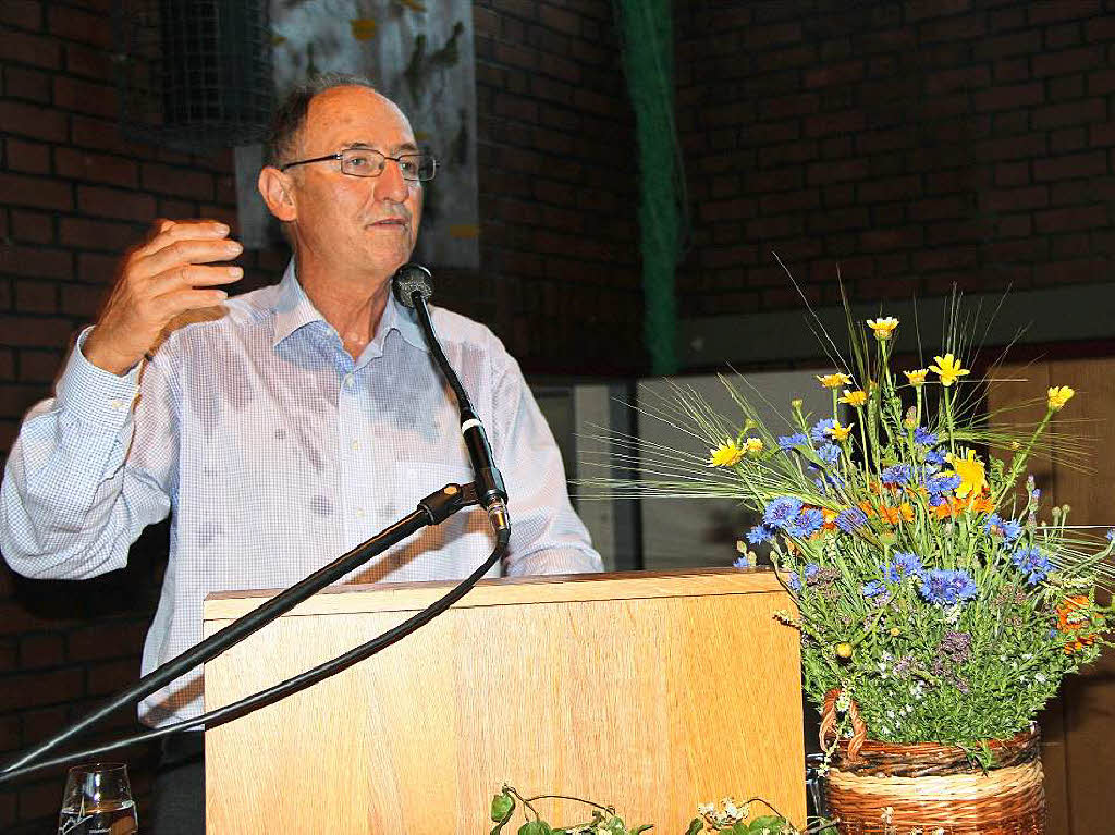 Professor Urs Niggli vom Schweizer Forschungsinstitut fr biologischen Landbau