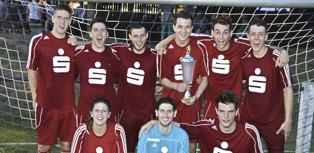 Das Team der Sparkasse Freiburg gewann...ei der Sportwoche des SC Niederhausen.  | Foto: Jrg Schimanski