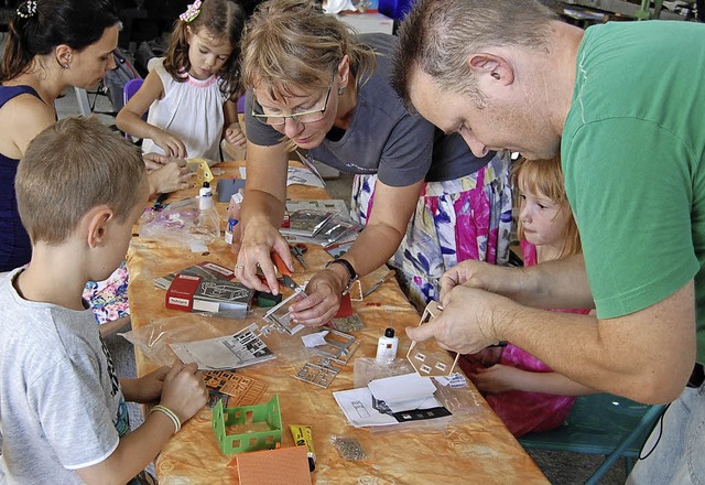 Kleine Miniaturwelten fr groe Eisenbahner, da gab es etwas zu tun.  | Foto: Ulrich Senf