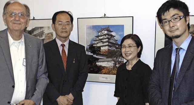 Peter Haumann, Hidenao Yanagi, Tokiko...llung zum japanischen Weltkulturerbe.   | Foto: Michael Gottstein